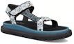 Lookbook (W) Sandal Rata Dior dengan Magic Tape 'Blue Open Toe' KCQ916BBE_S84B