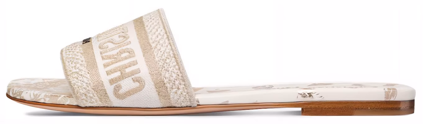 (Women) Dior Flat Slide 'White' KCQ209DLU_S09W Buy (Women) Dior Flat Slide 'White' KCQ209DLU_S09W