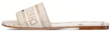 Buy (Women) Dior Flat Slide 'White' KCQ209DLU_S09W