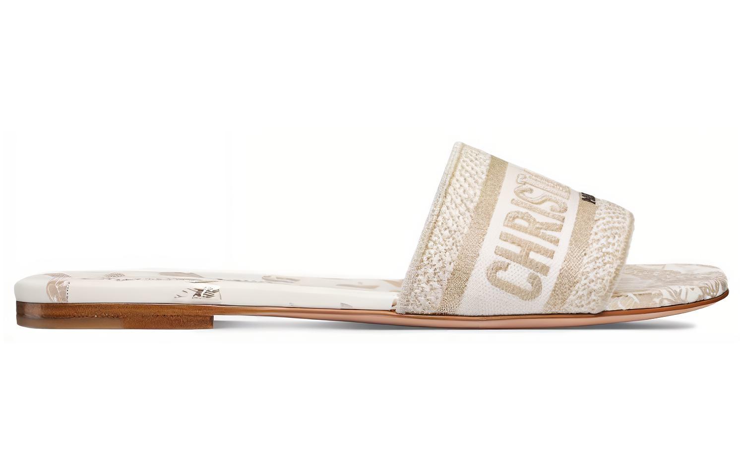 Order (W) Dior Sandales Plates ''Blanc'' KCQ209DLU_S09W