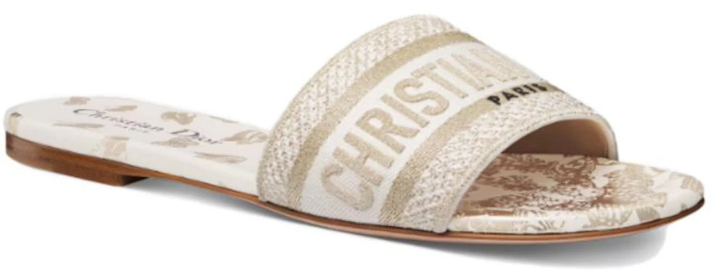 (W) Dior Sandales Plates ''Blanc'' KCQ209DLU_S09W Lookbook (W) Dior Sandales Plates ''Blanc'' KCQ209DLU_S09W