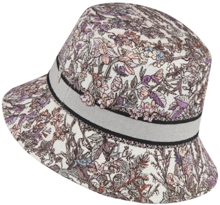 (W) 디올 여성용 플로럴 프린트 코튼 버킷햇 - 멀티컬러. 42AOS923X133C973 Shop (W) 디올 여성용 플로럴 프린트 코튼 버킷햇 - 멀티컬러. 42AOS923X133C973