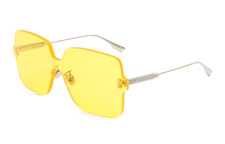 (Women) Dior Frameless Square Sunglasses for Women - Yellow Lens & Metal Temples. COLORQUAKE1-40GHO 圖 2