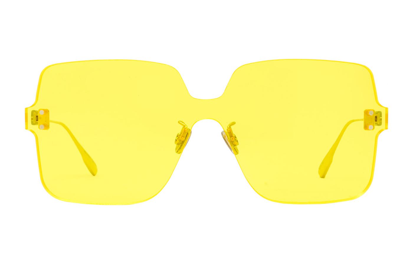 (Women) Dior Frameless Square Sunglasses for Women - Yellow Lens & Metal Temples. COLORQUAKE1-40GHO 圖 3