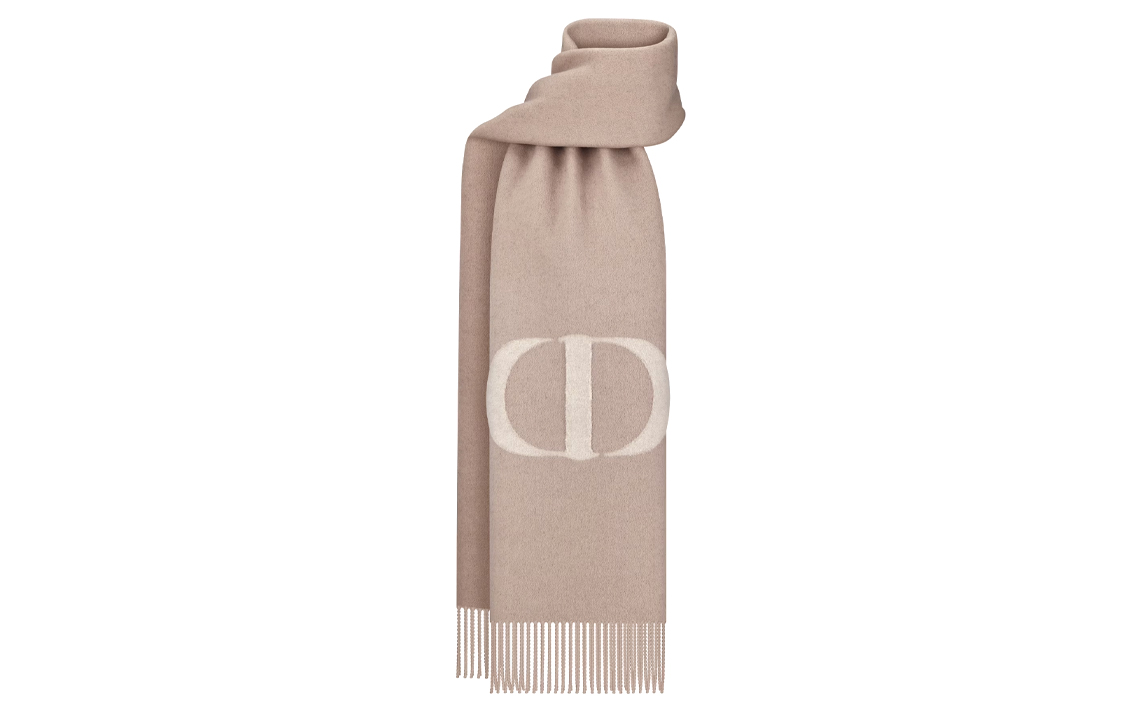 (Women) DIOR Fringe-Tipped Wool Scarf Brown  Accessory Brown 41SIG220A070C102 圖 3