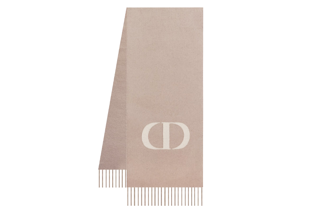 (Women) DIOR Fringe-Tipped Wool Scarf Brown  Accessory Brown 41SIG220A070C102 圖 4