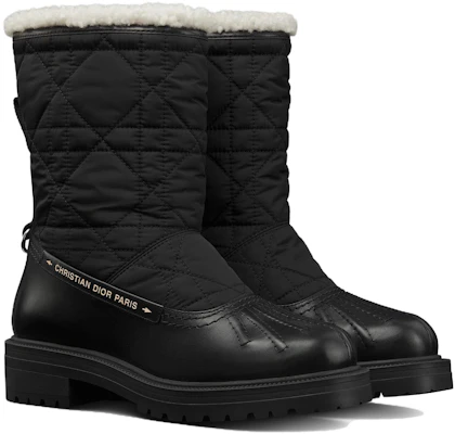 (W) Dior Frozen-D Bottines Neige à Enfiler Bout Rond ''Noir''. KDI958CQY_S900 Order (W) Dior Frozen-D Bottines Neige à Enfiler Bout Rond ''Noir''. KDI958CQY_S900