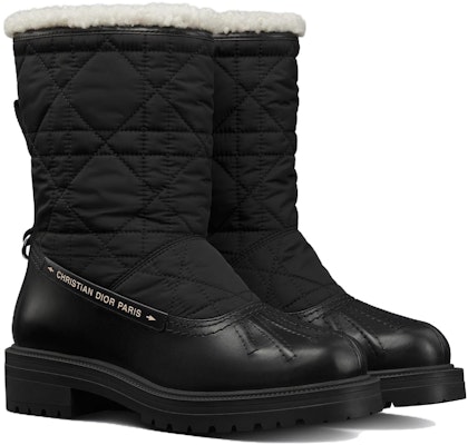 (Women) Dior Frozen-D Round Toe Slip-On Ankle Snow Boots 'Black' KDI958CQY_S900 Order (Women) Dior Frozen-D Round Toe Slip-On Ankle Snow Boots 'Black' KDI958CQY_S900