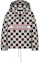 Buy (W) Chaqueta Corta con Capucha Dior FW21 Negra Blanca Roja Patrón de Cuadros. 157C09A2732-X0835