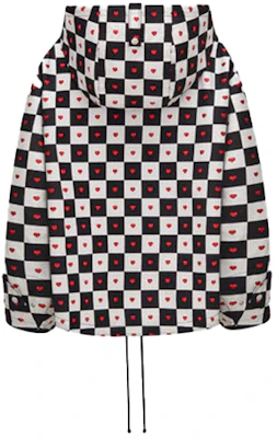 (W) Chaqueta Corta con Capucha Dior FW21 Negra Blanca Roja Patrón de Cuadros. 157C09A2732-X0835 Lookbook (W) Chaqueta Corta con Capucha Dior FW21 Negra Blanca Roja Patrón de Cuadros. 157C09A2732-X0835