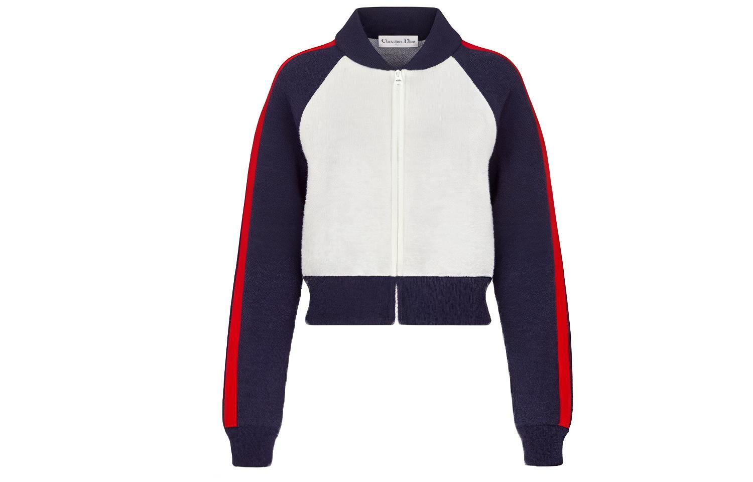 Order (W) Chaqueta Aviador Colorblock Casual DIOR FW21 Blanca 144V50AM350-X0878