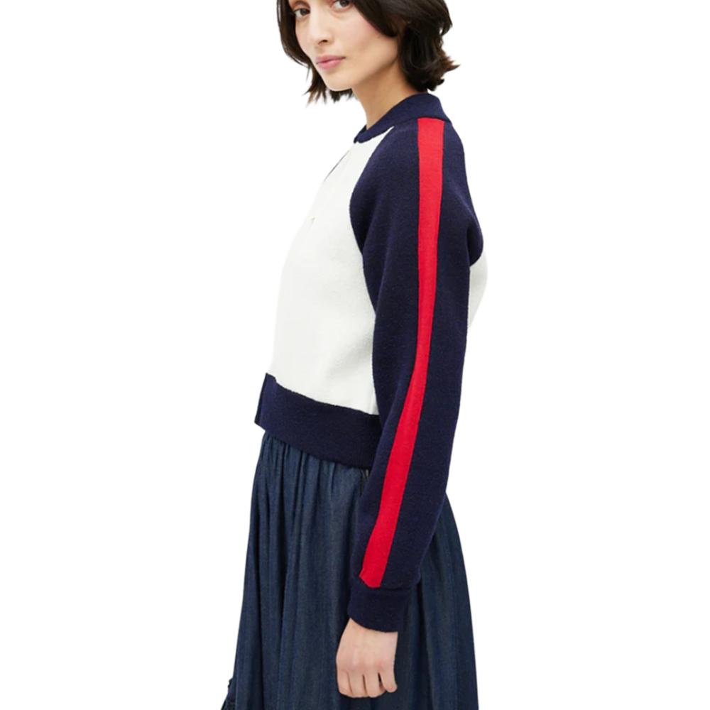 Sizing (W) Chaqueta Aviador Colorblock Casual DIOR FW21 Blanca 144V50AM350-X0878