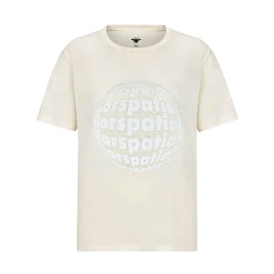 (Women) DIOR FW21 Casual Solid Color Letter T-Shirt Beige. 143T09A4468-X0200
