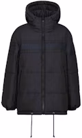 Shop (Women) DIOR FW21 Reversible Monogram Hooded Jacket Black 147C23A2968-X5803