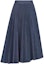 Lookbook (Women) DIOR FW22 Asymmetric Pleated Denim Midi Skirt Blue 252J19A3573-X5670