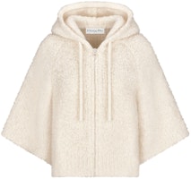 (Women) DIOR FW22 Beige Wool Knit Hoodie with Logo Print. 254G29AM114_X0300 (Women) DIOR FW22 Beige Wool Knit Hoodie with Logo Print. 254G29AM114_X0300