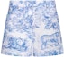 Order (Women) DIOR FW22 Blue Denim Shorts with Toile de Jouy Animal Print. 242P26A3526-X5881