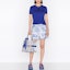 Shop (Women) DIOR FW22 Blue Denim Shorts with Toile de Jouy Animal Print. 242P26A3526-X5881