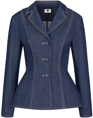 (W) 디올 FW22 블루 싱글 브레스티드 슬림 핏 블레이저 재킷. 252V14A3561-X5670 Order (W) 디올 FW22 블루 싱글 브레스티드 슬림 핏 블레이저 재킷. 252V14A3561-X5670