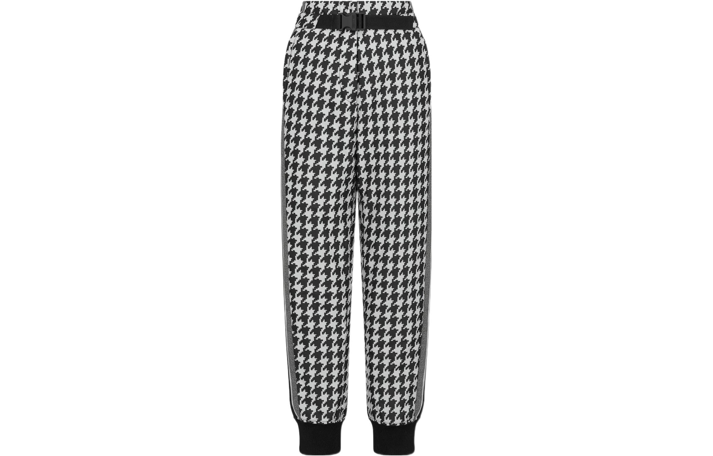(Women) DIOR FW22  Colorblock Houndstooth Ski Pants Black 257P27A2867X-9330