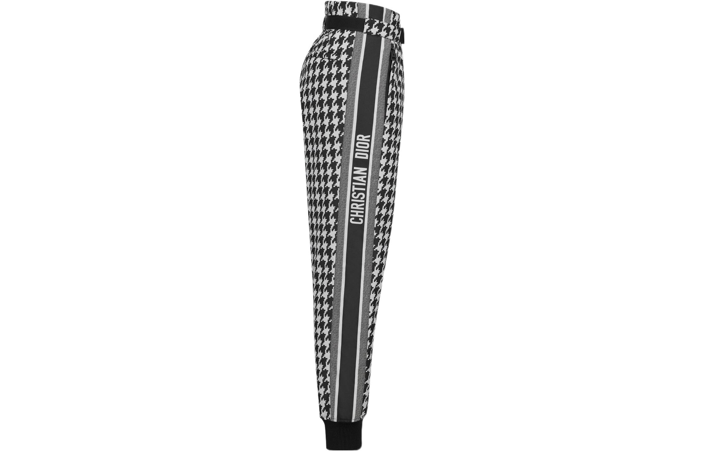 (Women) DIOR FW22  Colorblock Houndstooth Ski Pants Black 257P27A2867X-9330 圖 4
