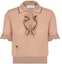 Buy (Women) DIOR FW22 Colorblock Ruffle Polo Cashmere Knit Shirt Pink/Brown. 314S52AM102-X4880