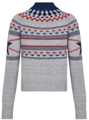 (W) DIOR FW22 Abu Logo Geometris High-Neck Sweater Wol Bergaris. 144S60BM134_X8878 Lookbook (W) DIOR FW22 Abu Logo Geometris High-Neck Sweater Wol Bergaris. 144S60BM134_X8878