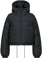 Shop (Women) DIOR FW22 Logo Print Hooded Zip-Up Long Sleeve Down Jacket Colorblock. 147C21A2968-X5803