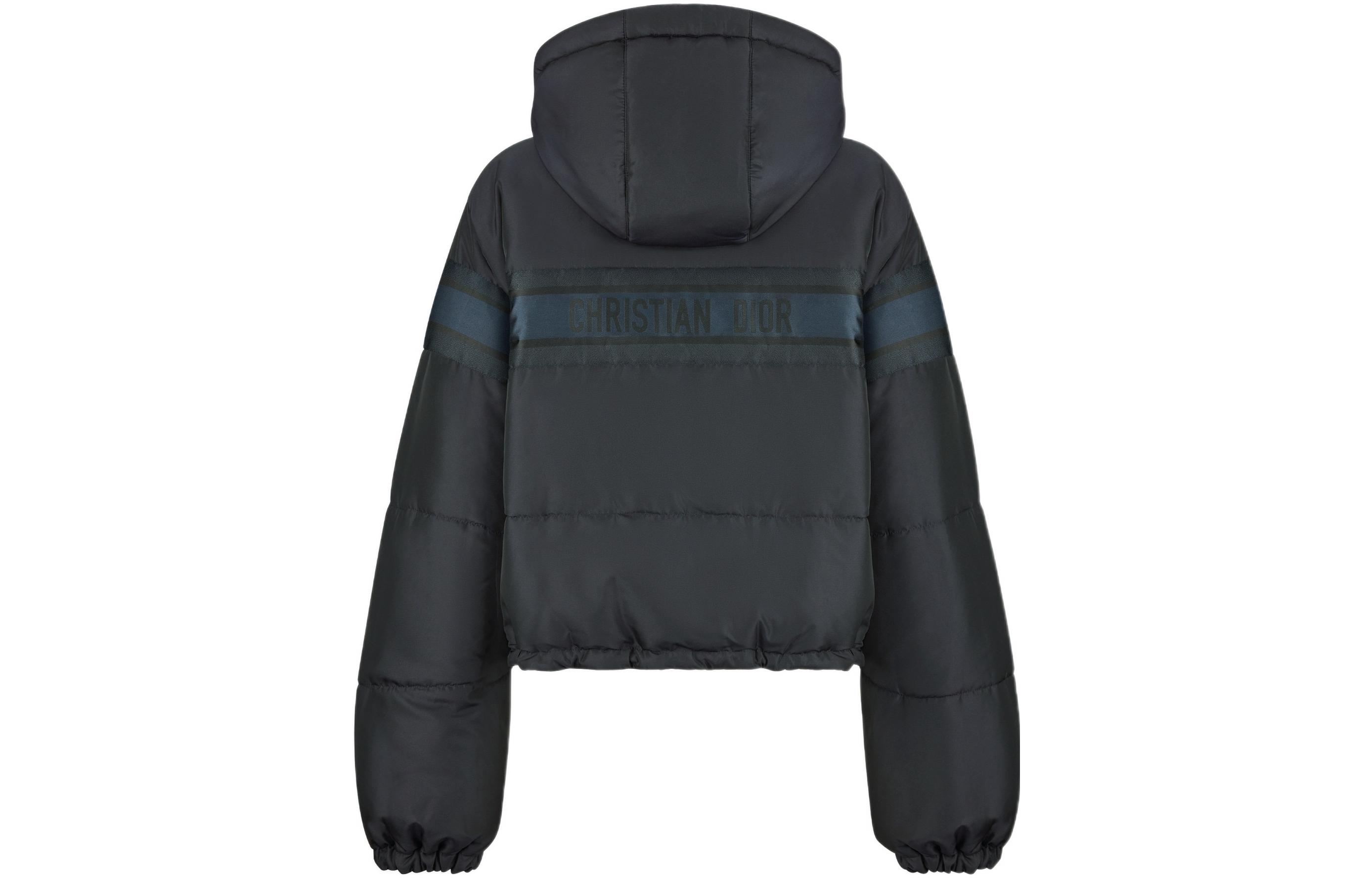 Purchase (W) DIOR FW22 Jaket Hoodie Logo Print Lengan Panjang Warna Blok. 147C21A2968-X5803