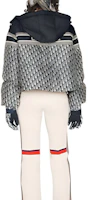 Sizing (Women) DIOR FW22 Logo Print Hooded Zip-Up Long Sleeve Down Jacket Colorblock. 147C21A2968-X5803