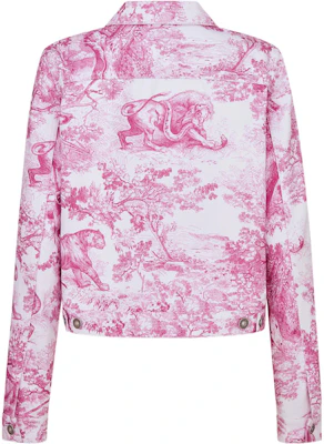 (W) DIOR FW22 粉色动物印花牛仔夹克配胸袋 242V11A3526-X4855 Lookbook (W) DIOR FW22 粉色动物印花牛仔夹克配胸袋 242V11A3526-X4855