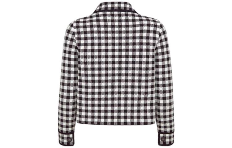 (Women) DIOR FW22  Plaid Contrast Single-Breasted Jacket. 254V53AM514-X9330 圖 3