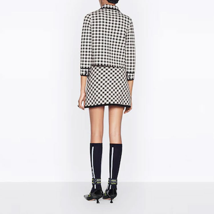 (Women) DIOR FW22  Plaid Contrast Single-Breasted Jacket. 254V53AM514-X9330 圖 5