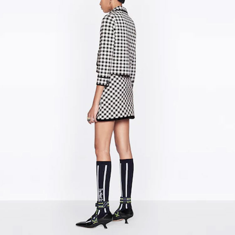 (Women) DIOR FW22  Plaid Contrast Single-Breasted Jacket. 254V53AM514-X9330 圖 6