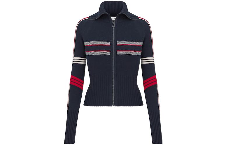 (Women) DIOR FW22  Slim Fit Knitted Sweater with Star Jacquard in Blue. 144G60AM134-X5878 圖 2