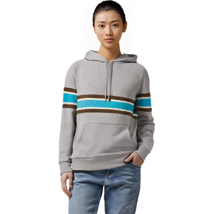 Purchase (Women) DIOR FW22  Striped Pullover Hoodie Gray 113S02A4013-X8851
