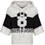 Order (Women) DIOR FW22 White Cashmere Knit Hoodie with Logo Pattern Print. 254S56AM121-X9330
