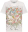 Order (W) DIOR FW22 Kaos Putih dengan Motif Bunga dan Hewan. 243T12A4456-X0877