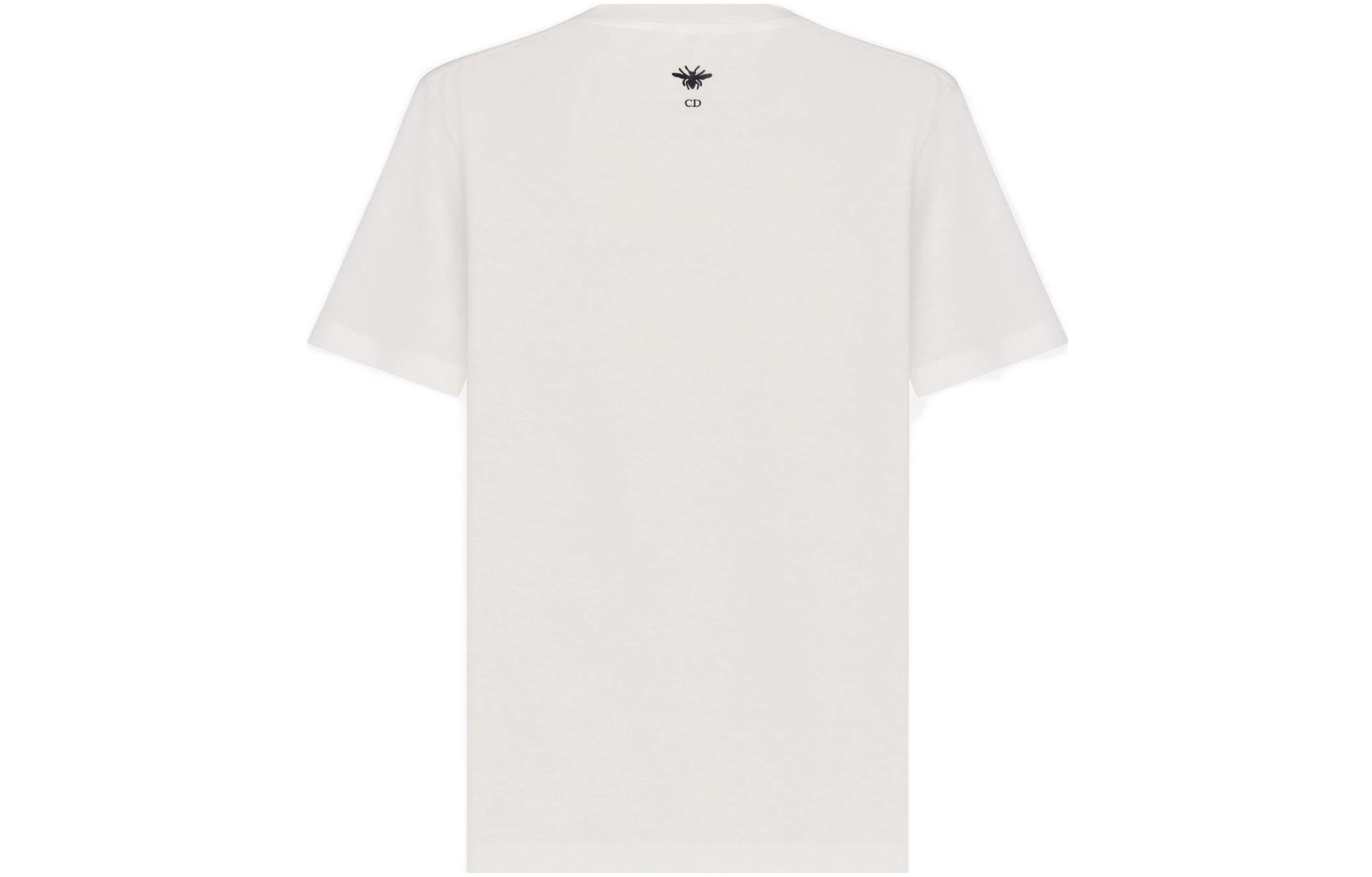 (Women) DIOR FW22  White Tee with Floral and Animal Print. 243T12A4456-X0877 圖 3