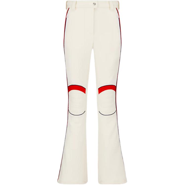 (Women) Dior FW22 Alps Capsule Contrast Stripe Flared Ski Pants Women Beige. 147P65B2120-X0200