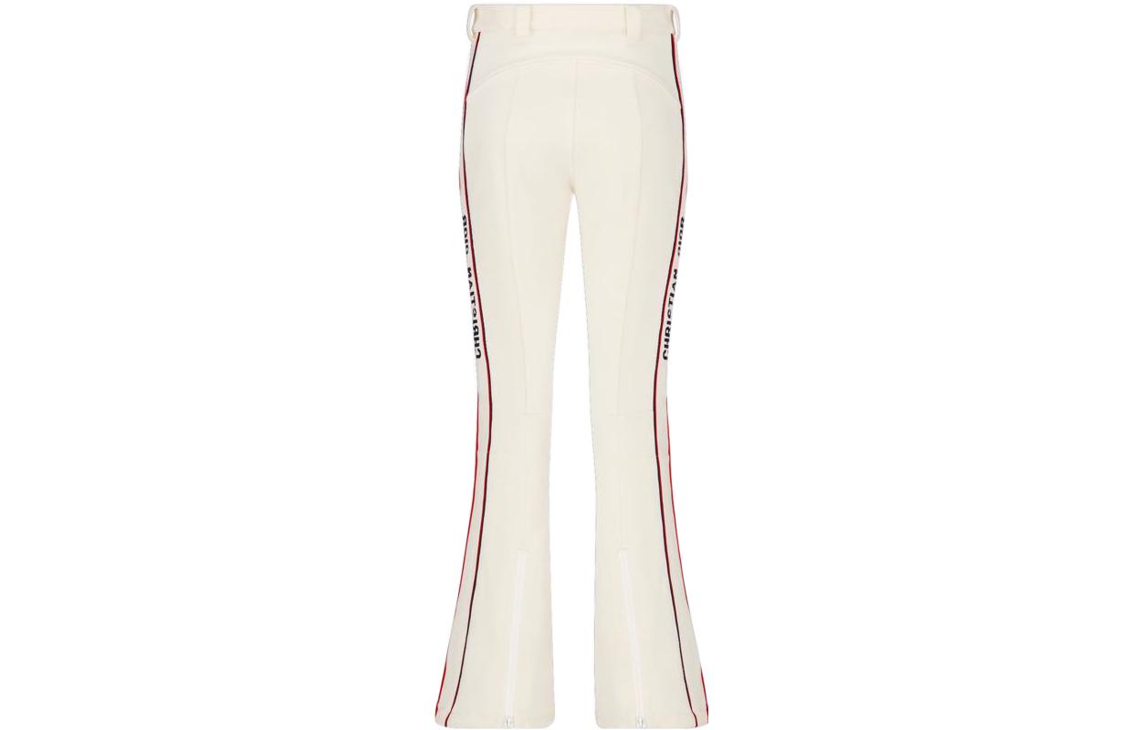 Lookbook (W) Dior 2022秋冬阿尔卑斯系列撞色条纹喇叭滑雪裤 女款 米色 147P65B2120-X0200