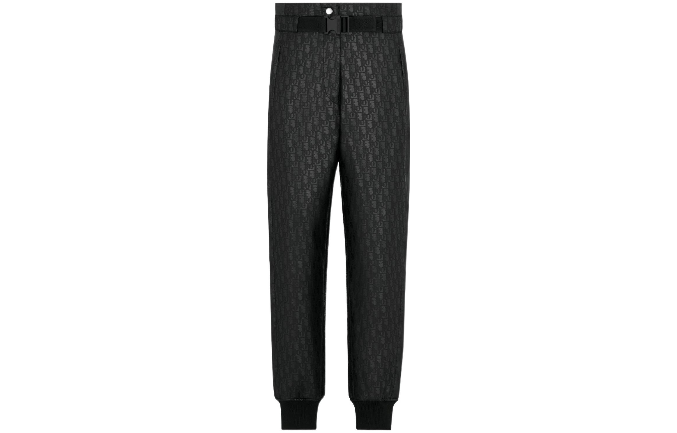 (Women) DIOR FW22 Alps Capsule Ski Pants  Black with Dior Oblique Pattern. 247P27A2762-X9000