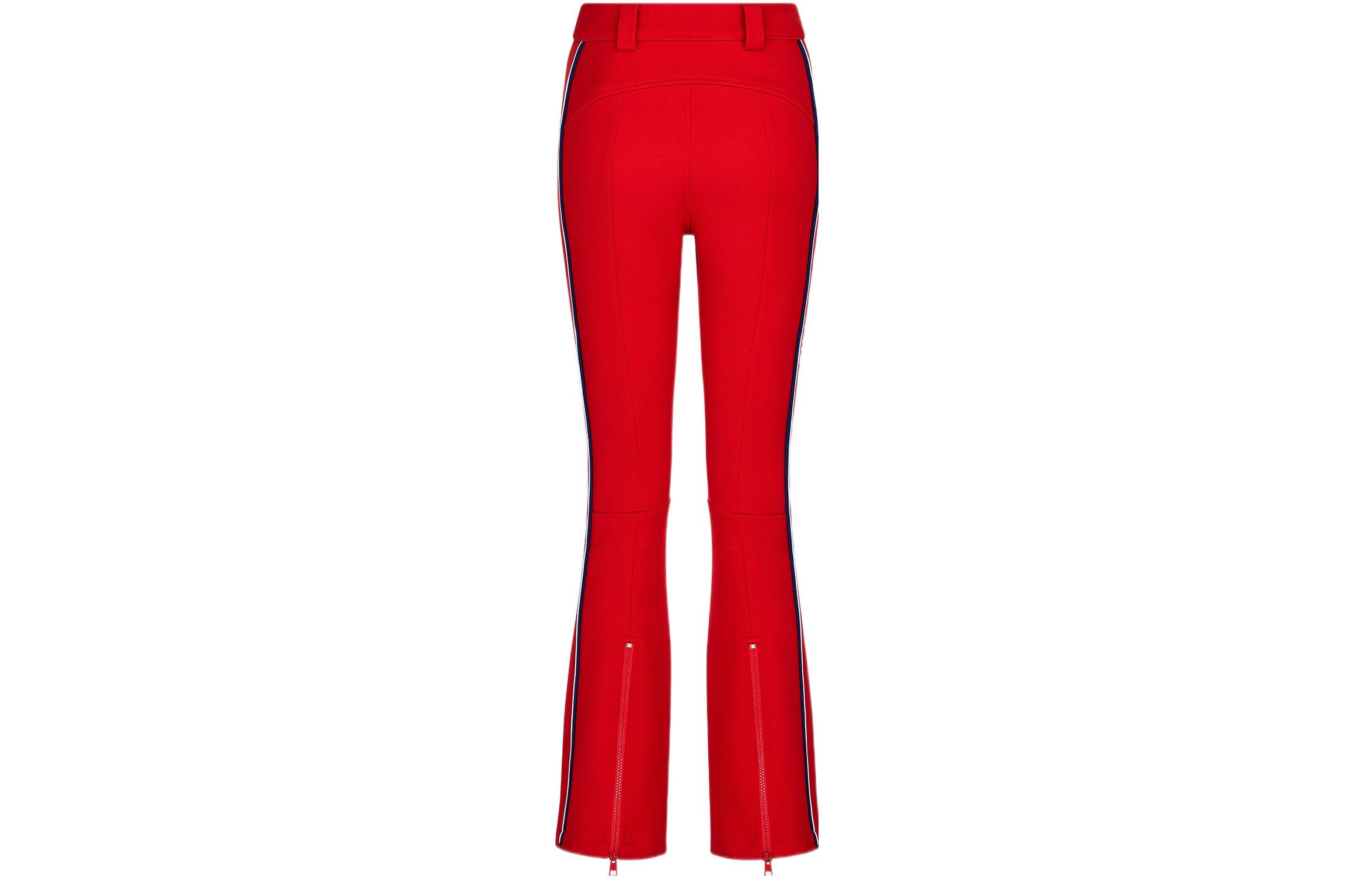 Lookbook (W) DIOR 2022秋冬阿尔卑斯拼色条纹高腰滑雪裤红色女款 147P65B2120-X3905