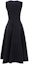 Lookbook (Women) DIOR FW22 Black Sleeveless Dress with Back Zipper and Pleated Hem for Women. 251R01A1166-X9000