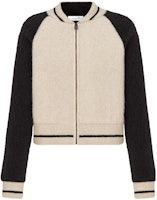 (Women) DIOR FW22 Contrast Letter Print Long Sleeve Bomber Jacket Off-White. 244V50AM410-X0811 (Women) DIOR FW22 Contrast Letter Print Long Sleeve Bomber Jacket Off-White. 244V50AM410-X0811