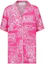 Buy (W) 디올 FW22 디오리비에라 핑크 애니멀 프린트 여성 스트레이트 컷 셔츠 241V29F6621-X4856