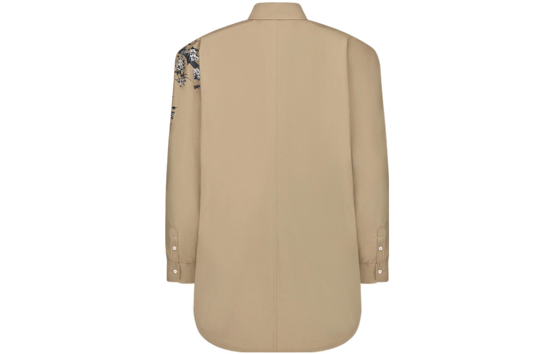 (Women) DIOR FW22 Floral & Bird Print Long-Sleeve Shirt Beige 257B53A3419-X1810 圖 3
