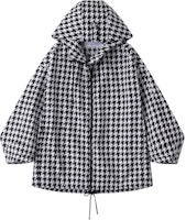 (Women) DIOR FW22 Houndstooth Print Long Sleeve Zip Coat for Women 217C28A2865-X9330 (Women) DIOR FW22 Houndstooth Print Long Sleeve Zip Coat for Women 217C28A2865-X9330
