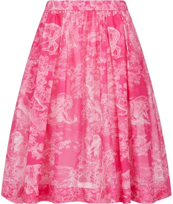 (Women) DIOR FW22 Pink Flared A-Line Midi Skirt with Elastic Waist. 241J90B3846-X4856 Order (Women) DIOR FW22 Pink Flared A-Line Midi Skirt with Elastic Waist. 241J90B3846-X4856