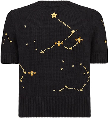 (W) DIOR 秋冬22 天蠍座羊絨短袖毛衣 女款 黑色 244S73SN320-X9729 Lookbook (W) DIOR 秋冬22 天蠍座羊絨短袖毛衣 女款 黑色 244S73SN320-X9729